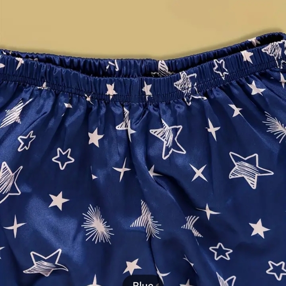 Cute Star Print Pajama Set, - Picture 4 of 6